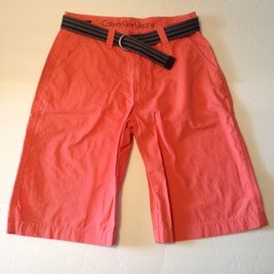 CK Calvin Klein Boys Shorts Slim Fit Size 16